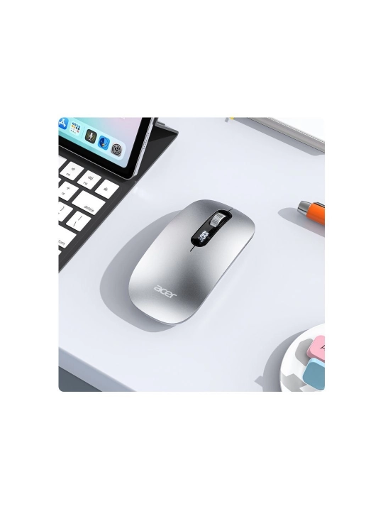Acer OMW311 simsiz sichqoncha, Bluetooth + 2.4G, Type-C, 1600 DPI,shovqinsiz tugmalar