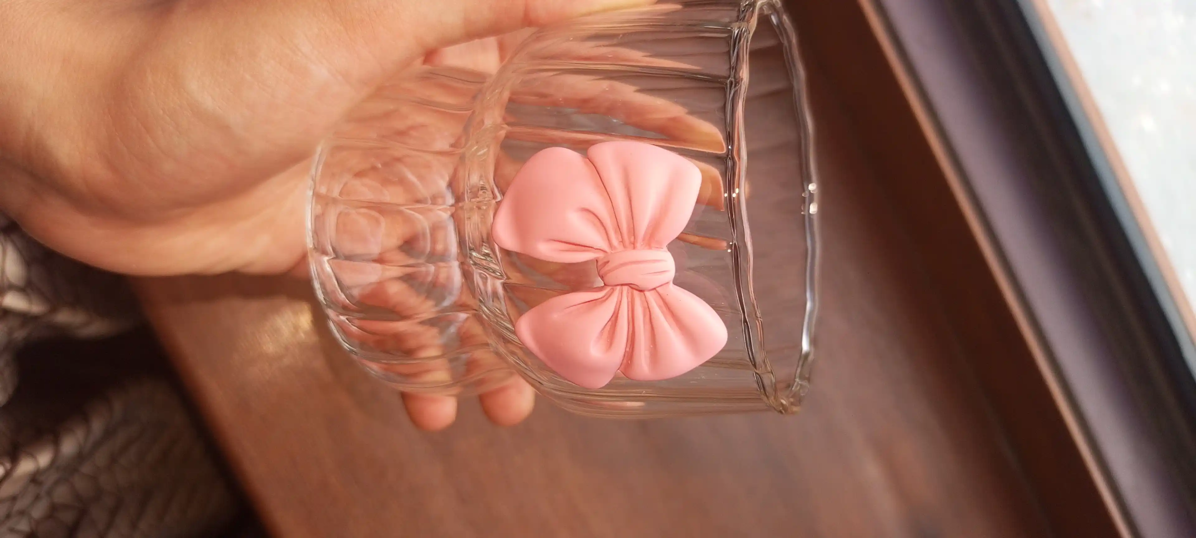 Trubochkali stakan, kapalaklar bilan, shisha stakan trubocha bilan, Butterfly, 500, 350 ml