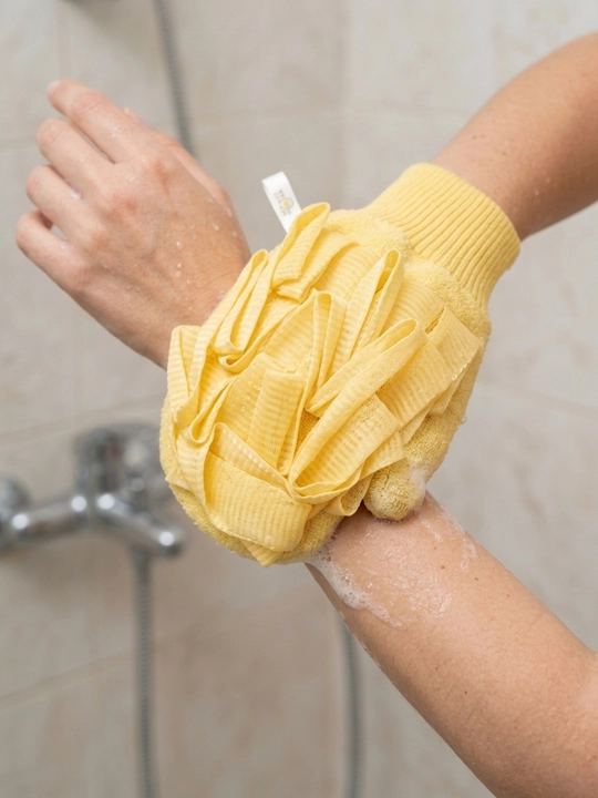 Массажная перчатка scrubber для душа, мочалка для очищения кожи - 