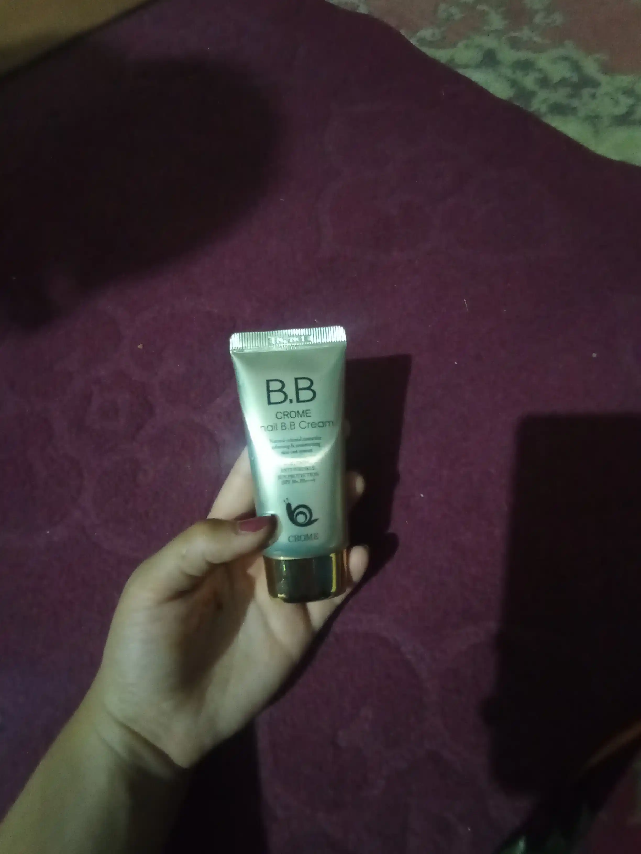 CROME SNAIL BB krem SPF50, с муцином улитки, отбеливающий тональный крем