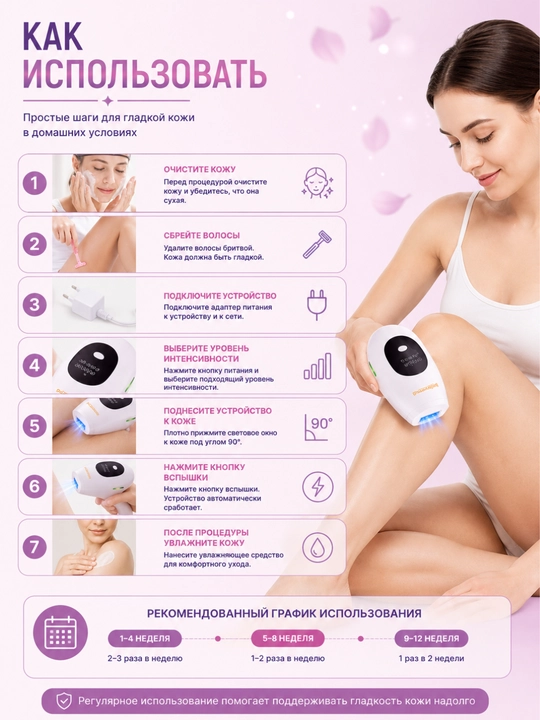 Fotoepilyator Babyverse SE6 — IPL tuk kamaytirish va teri parvarishi