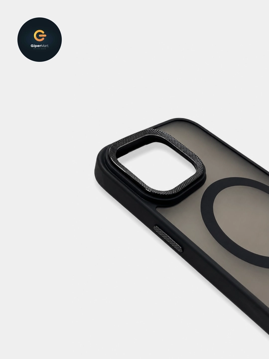 Матовый чехол с MagSafe и защитой камеры для iPhone 12-13-14-15-16-17 Pro/Pro Max
