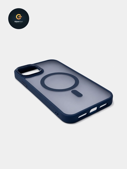 Матовый чехол с MagSafe и защитой камеры для iPhone 12-13-14-15-16-17 Pro/Pro Max