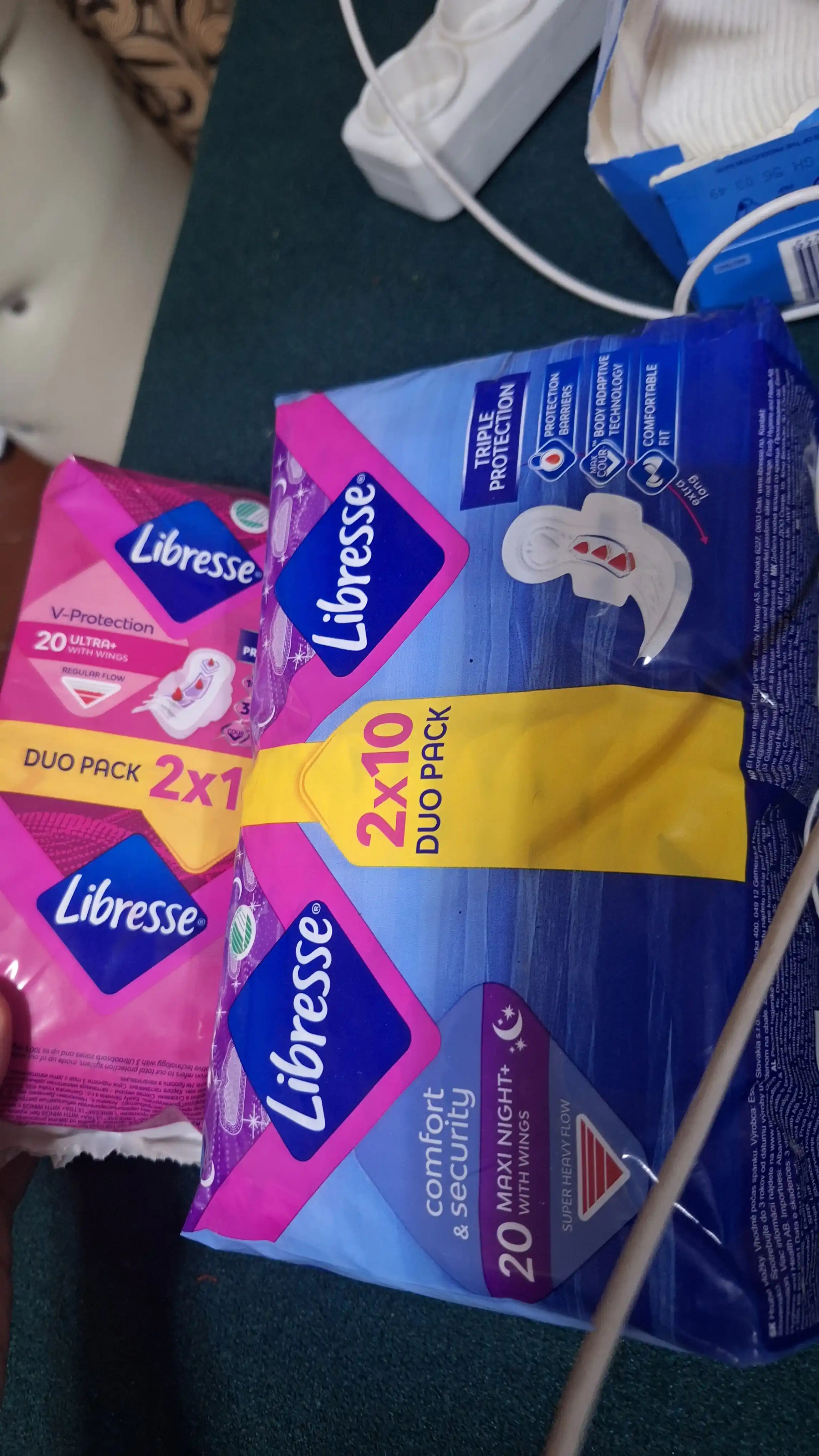 Ночные прокладки Libresse Maxi 6 капель, 20 шт