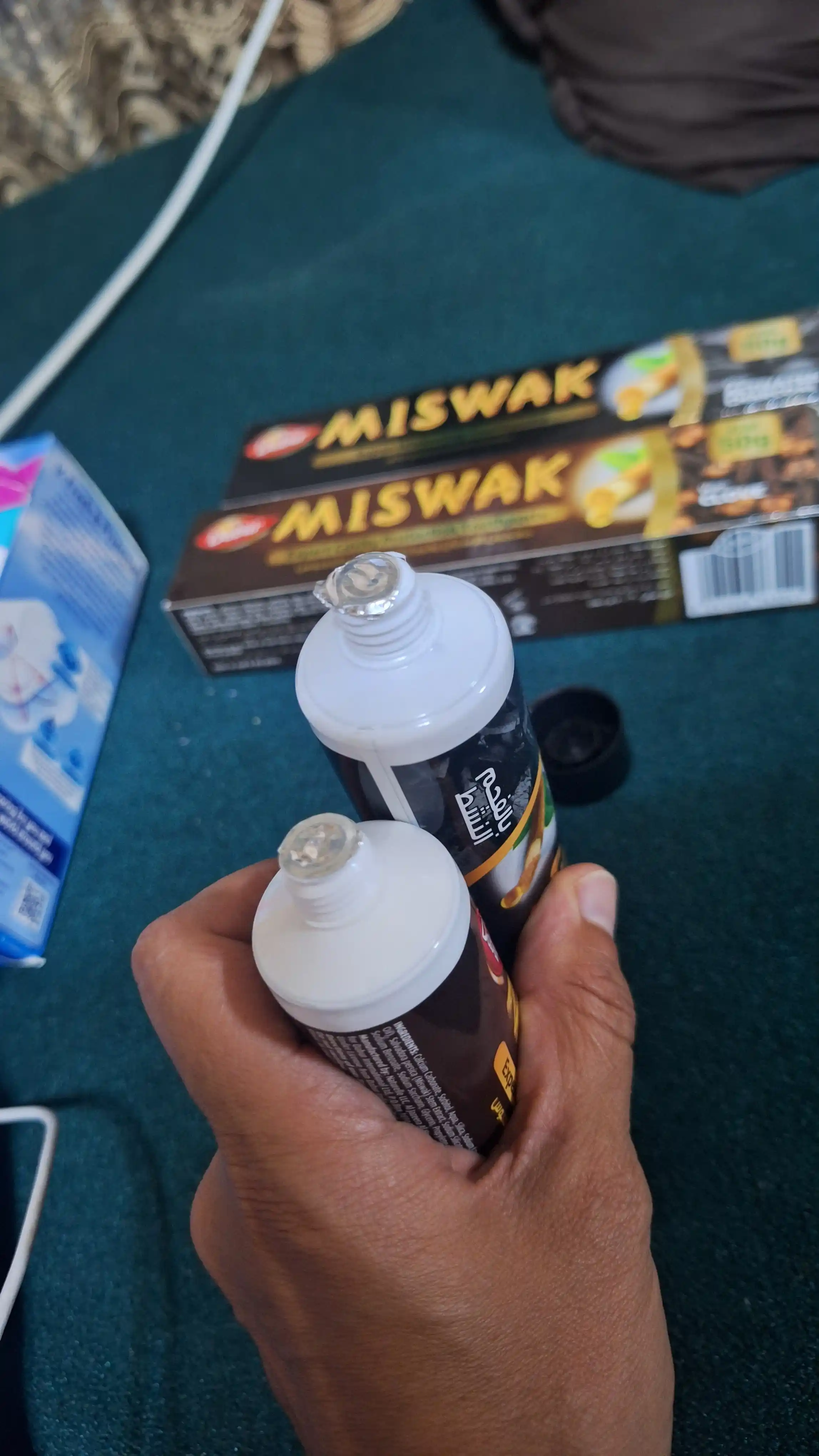 Tish pastasi Dabur Miswak, misvak ekstrakti, ftoridsiz, Dubay