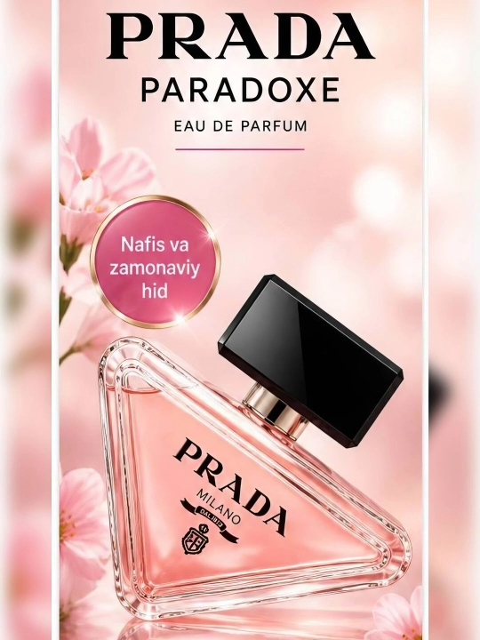 Ayollar atiri Prada Paradoxe Eau de Parfum uzoq saqlanuvchi parfyum suv 90ml
