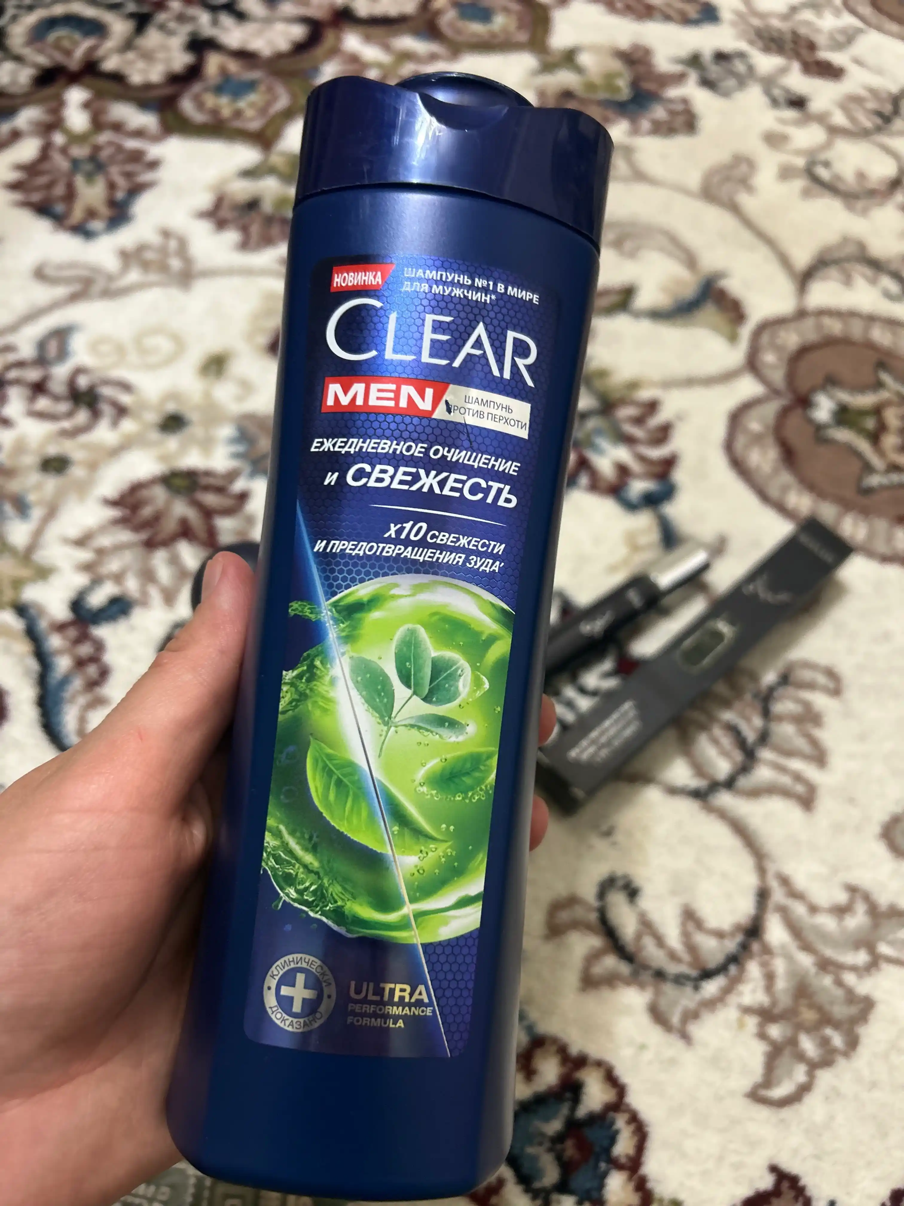Шампунь для волос Clear Men, ежедневное очищение и свежесть, 380 мл