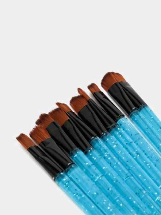 Набор кистей для маникюра, 10 шт, профессиональные кисточки для дизайна ногтей
