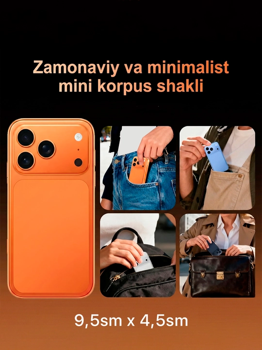 Sensorli smartfon, 4,5 dyumli ekran, kichik bolalar uchun mini-telefon, Android 2/16 GB