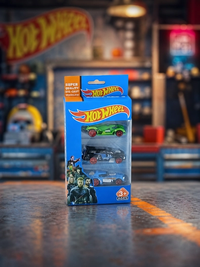 Набор машинок Hot Wheel 3 шт, сплав, супергерои — ZTS-IGR000198