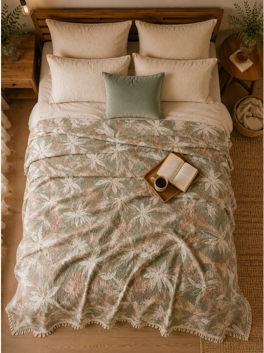 Jakkard Muslin matodan adyol (100% paxta) - 160×200sm, 220×250sm