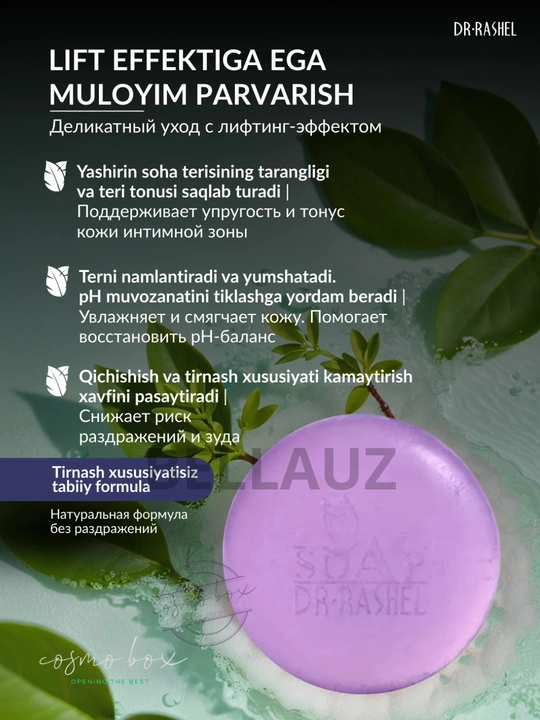 Qayta tiklovchi, antiseptik va intim joylar uchun oqartiruvchi sovunlar Dr.Rashel, 100 gr
