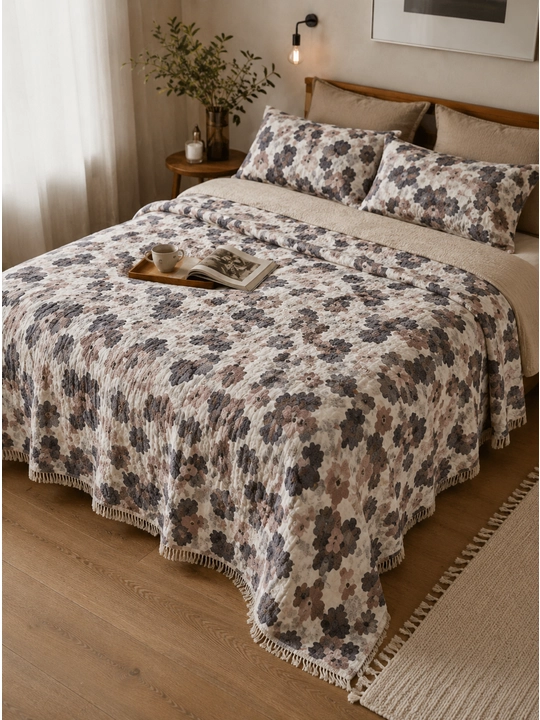 Jakkard Muslin matodan adyol (100% paxta) - 160×200sm, 220×250sm - 