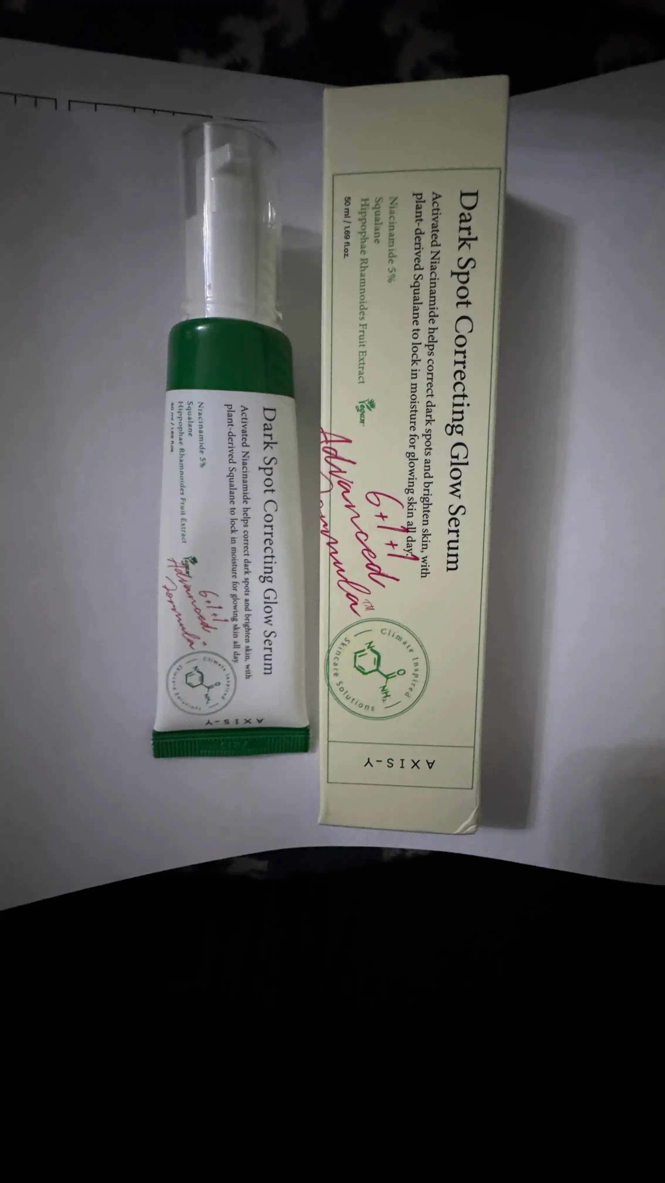 Dark Spot Correcting Glow Serum tiniqlashtiruvchi zardobi, Axis-Y, 50 ml