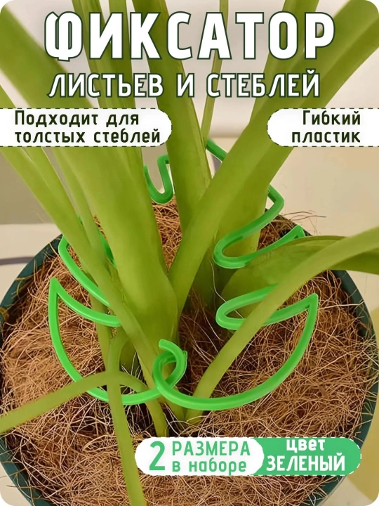 O‘simliklar uchun fiksator plastik poya va barg ushlagich 2 o‘lchamli to‘plam