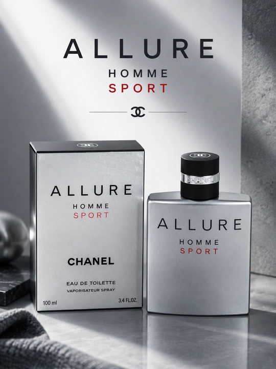 Allure Homme Sport, Chanel EDP, erkaklar uchun mashhur va nafis atir, 100 ml - 