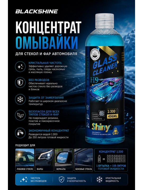 BLACKSHINE Концентрат жидкости для стеклоомывателя - 