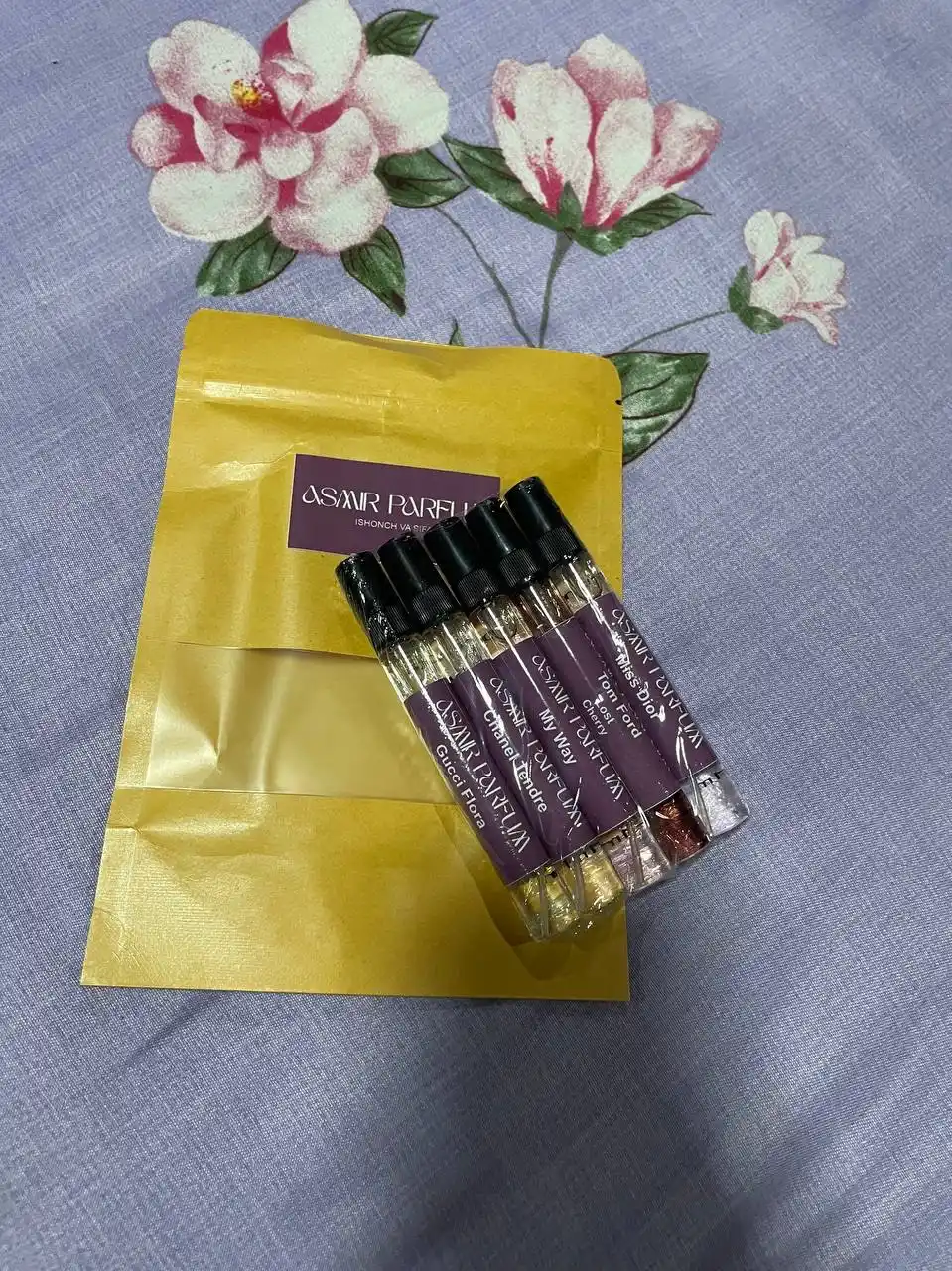 Ayollar atirlar to'plami-Lost Cherry, Gucci Flora, Miss Dior, My Way, Chanel Tendre, 5 tasi 1 da