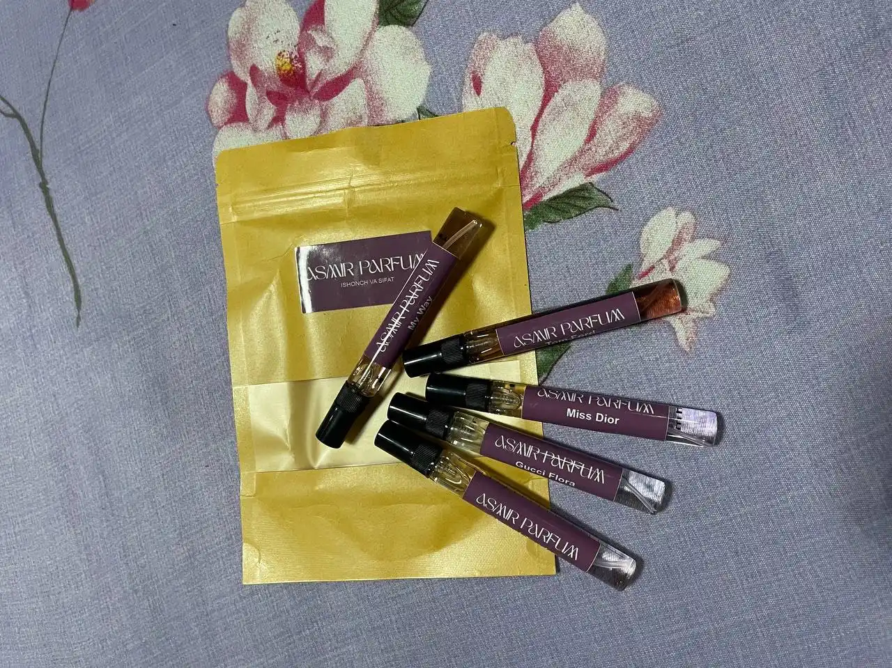 Ayollar atirlar to'plami-Lost Cherry, Gucci Flora, Miss Dior, My Way, Chanel Tendre, 5 tasi 1 da