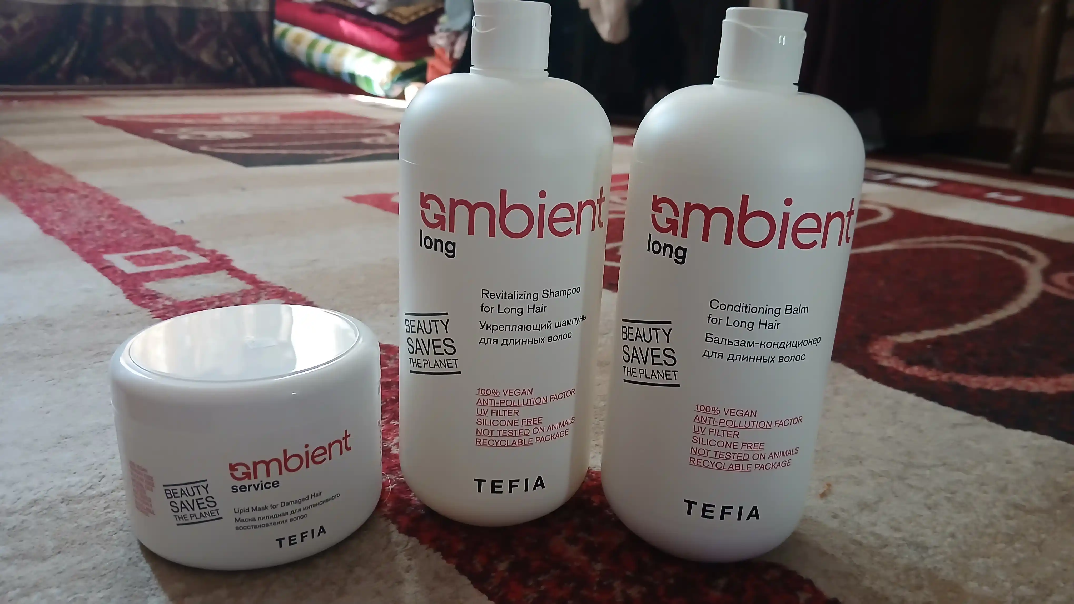 Шампунь укрепляющий для длинных волос, TEFIA AMBIENT, 250/950 мл, профессиональный