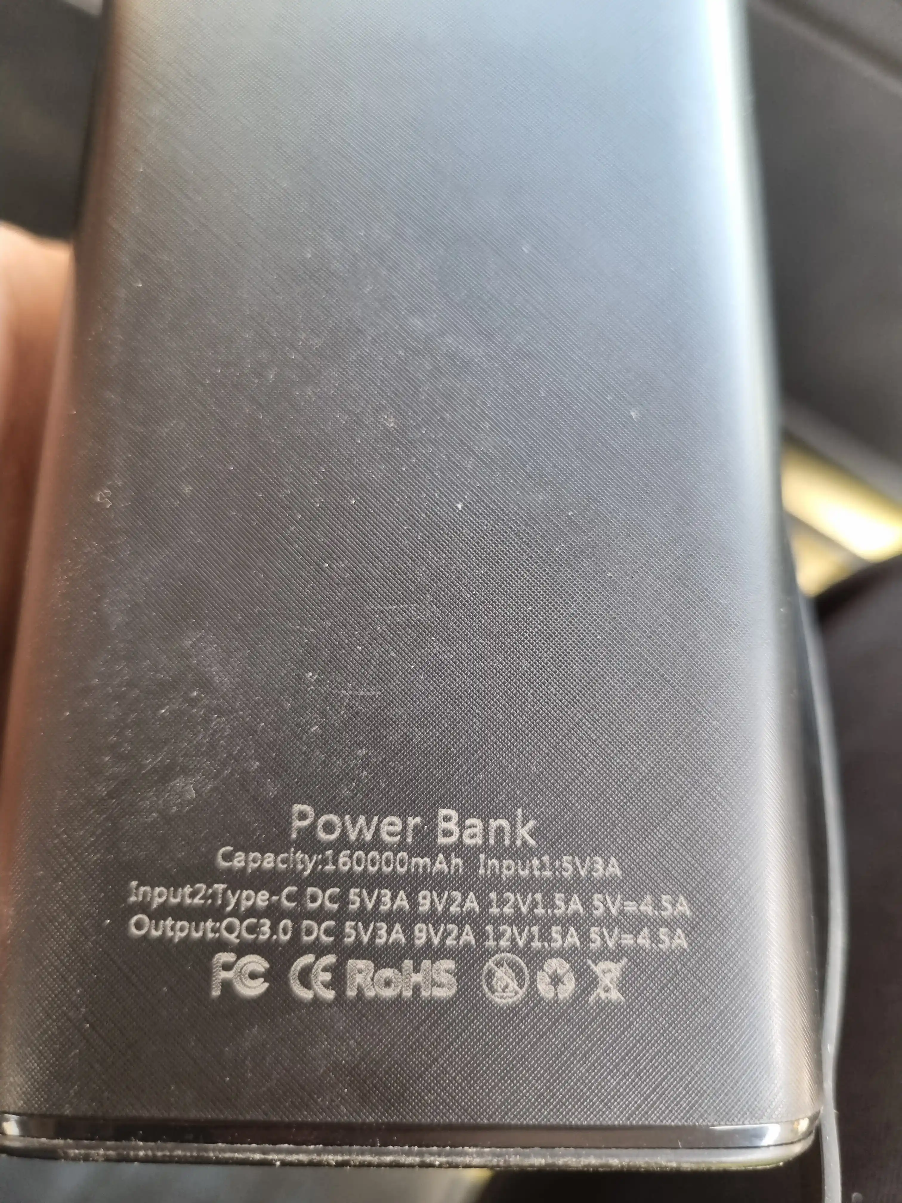 50000, 100000, 160000, 7 ta 1 da tez quvvatlanadigan tashqi quvvat banki akkumulyatori