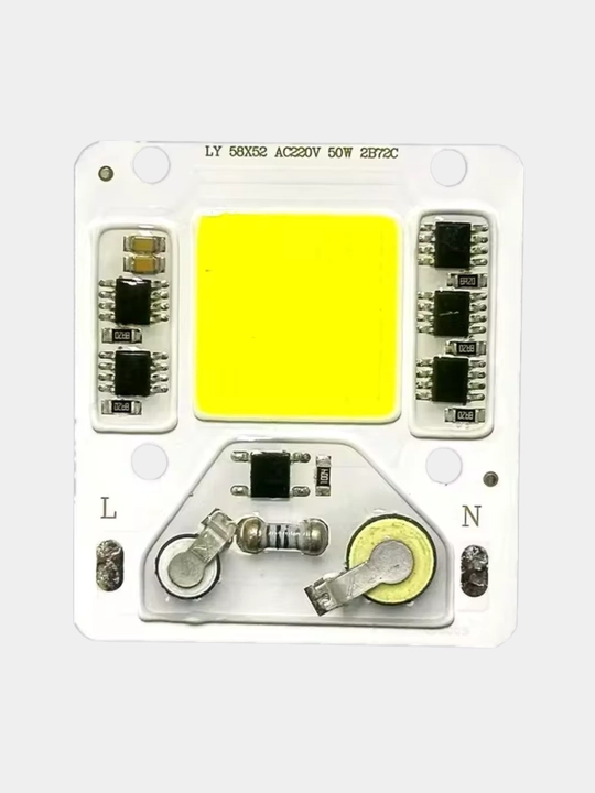 COB LED модуль 50Вт 220В алюминий 58×52 мм - 