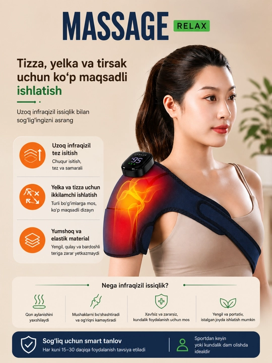 Tana uchun massaj apparatlari – kundalik foydalanish uchun 8 xil model - 