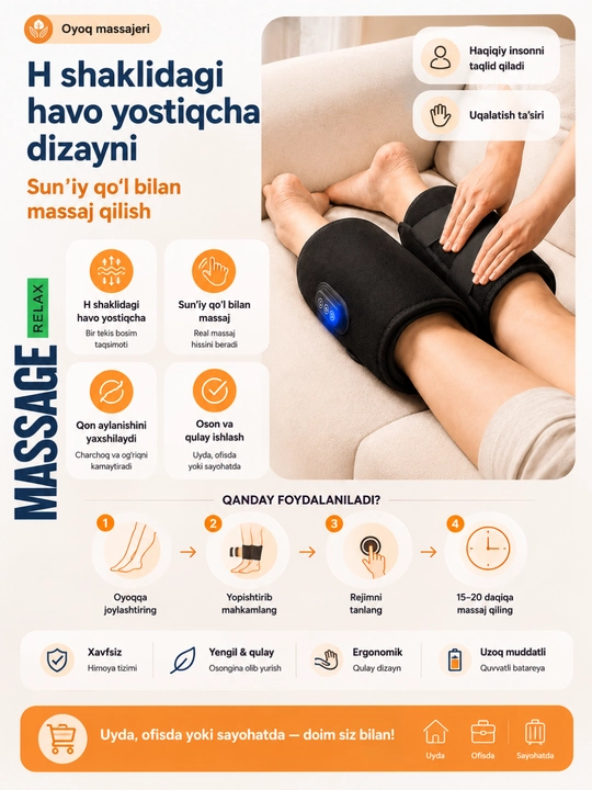 Tana uchun massaj apparatlari – kundalik foydalanish uchun 8 xil model - 
