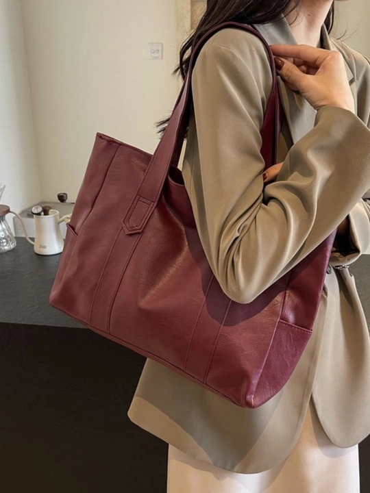 Sumka shopper ayollar uchun, sig'imli, kundalik, yelkama, ishga, o'qishga A4, ekocharm