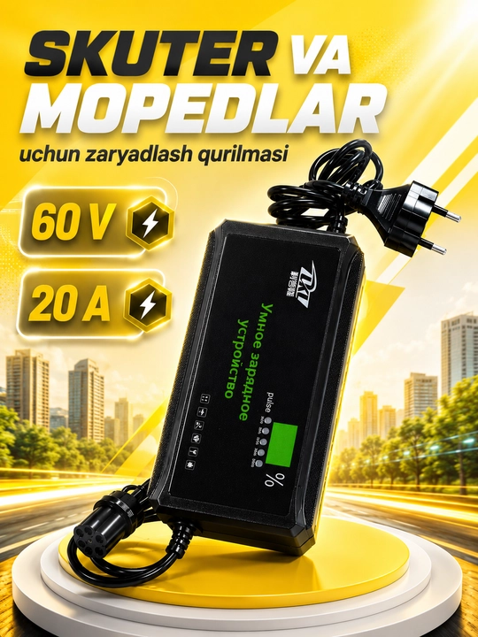 Зарядное устройство для скутера и мотороллера - 