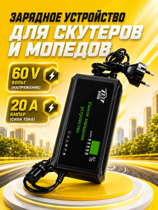 Зарядное устройство для скутера и мотороллера
