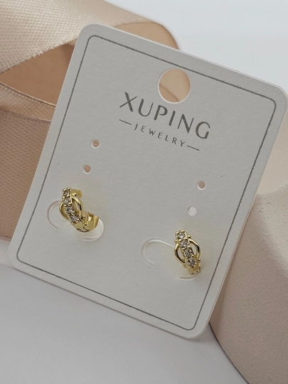Женские серьги золотого цвета, бренд Xuping — JEWELRI-XUP001-БРОНЗ