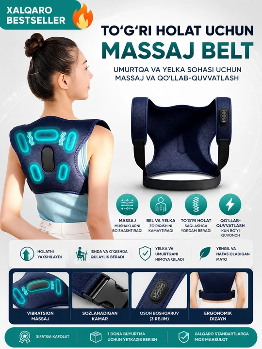 Tana uchun massaj apparatlari – kundalik foydalanish uchun 8 xil model - 