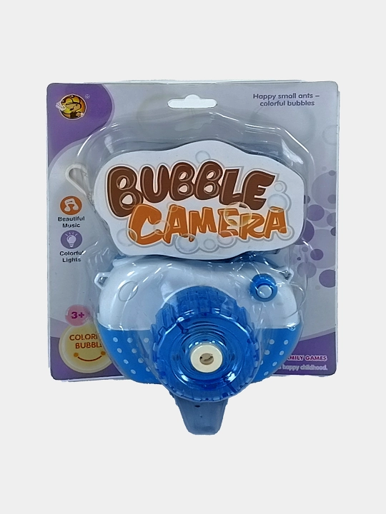 O'yinchoq-kamera Bubble Camera musiqa va chiroqli ko'k
