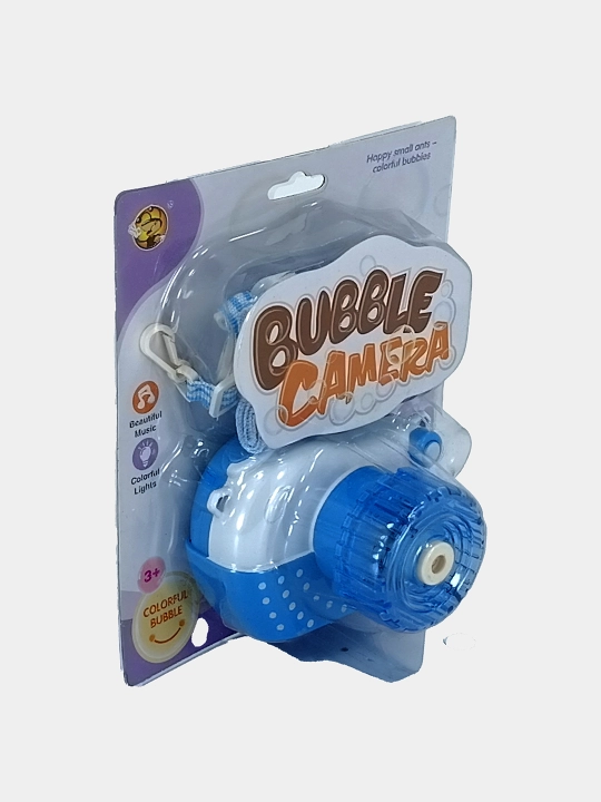 O'yinchoq-kamera Bubble Camera musiqa va chiroqli ko'k