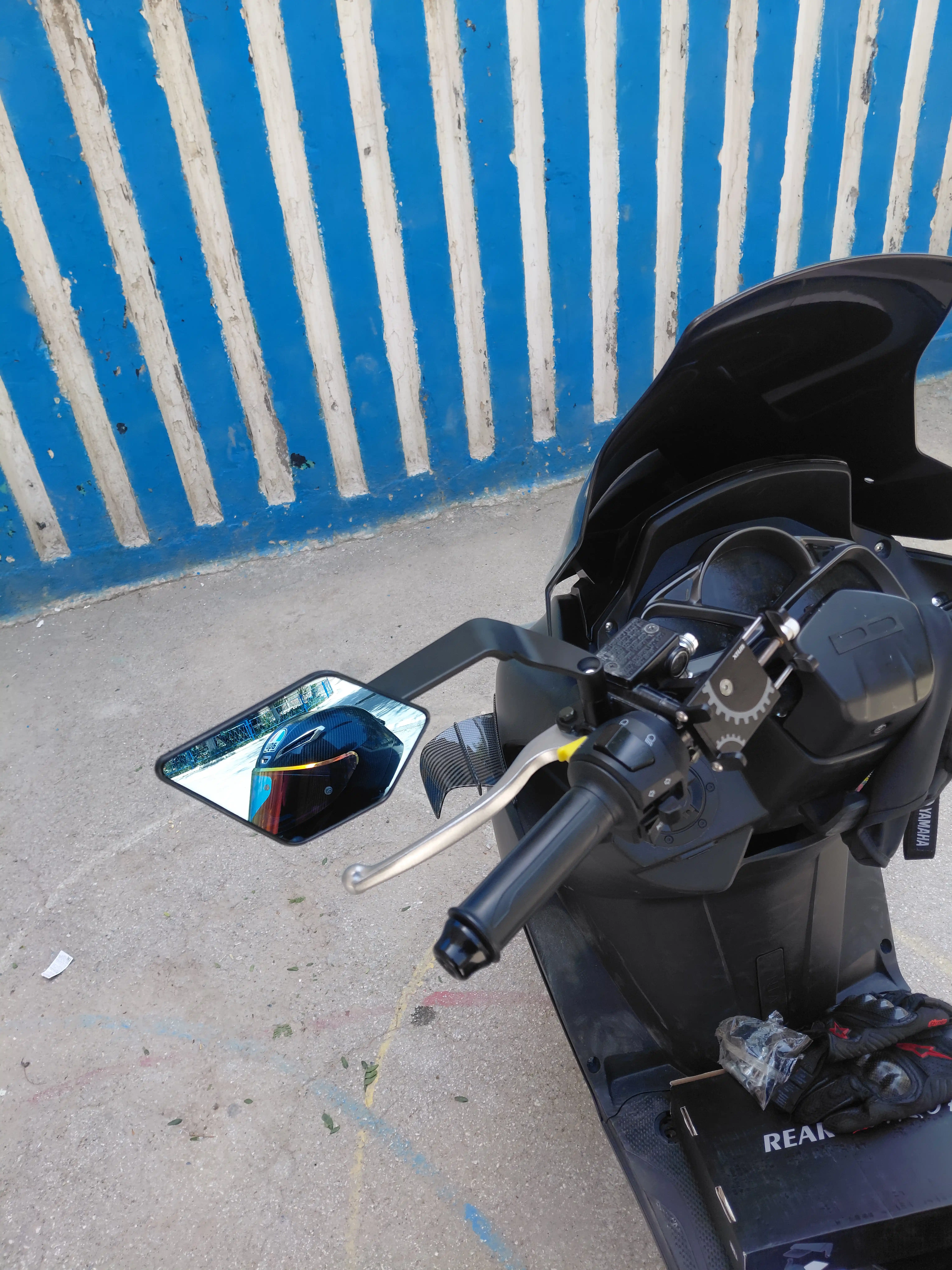 Mototsikl va skuter uchun universal orqa ko‘rish oynalari, 360° sozlanadi