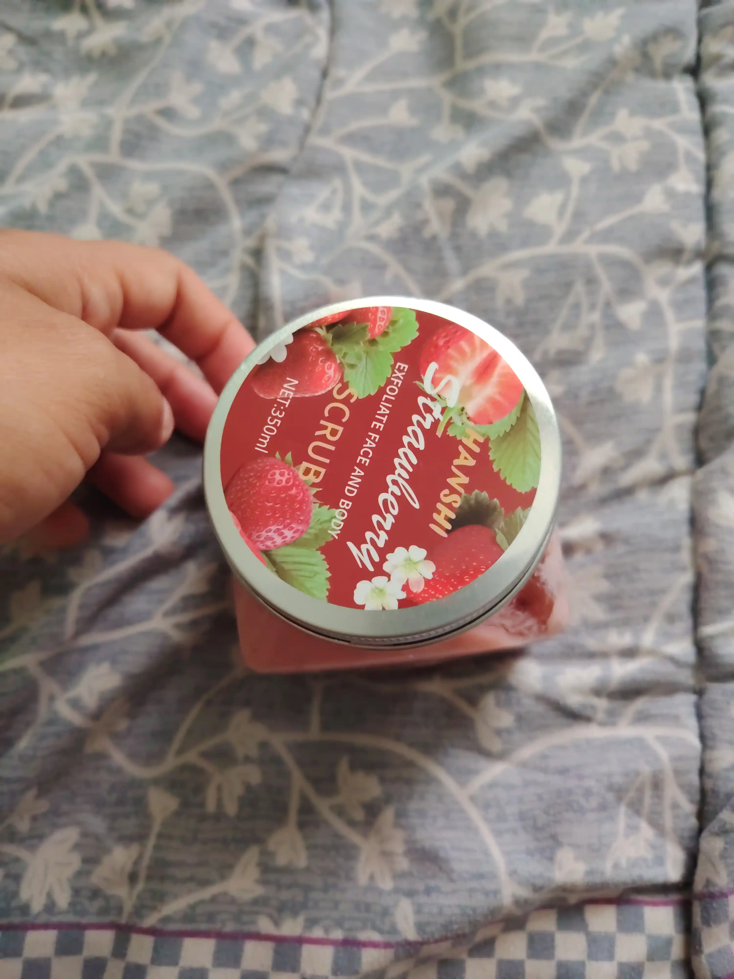 Скраб для лица и тела Wokal Sherbet Body Scrub с экстрактом малины и клубники, 350 гр