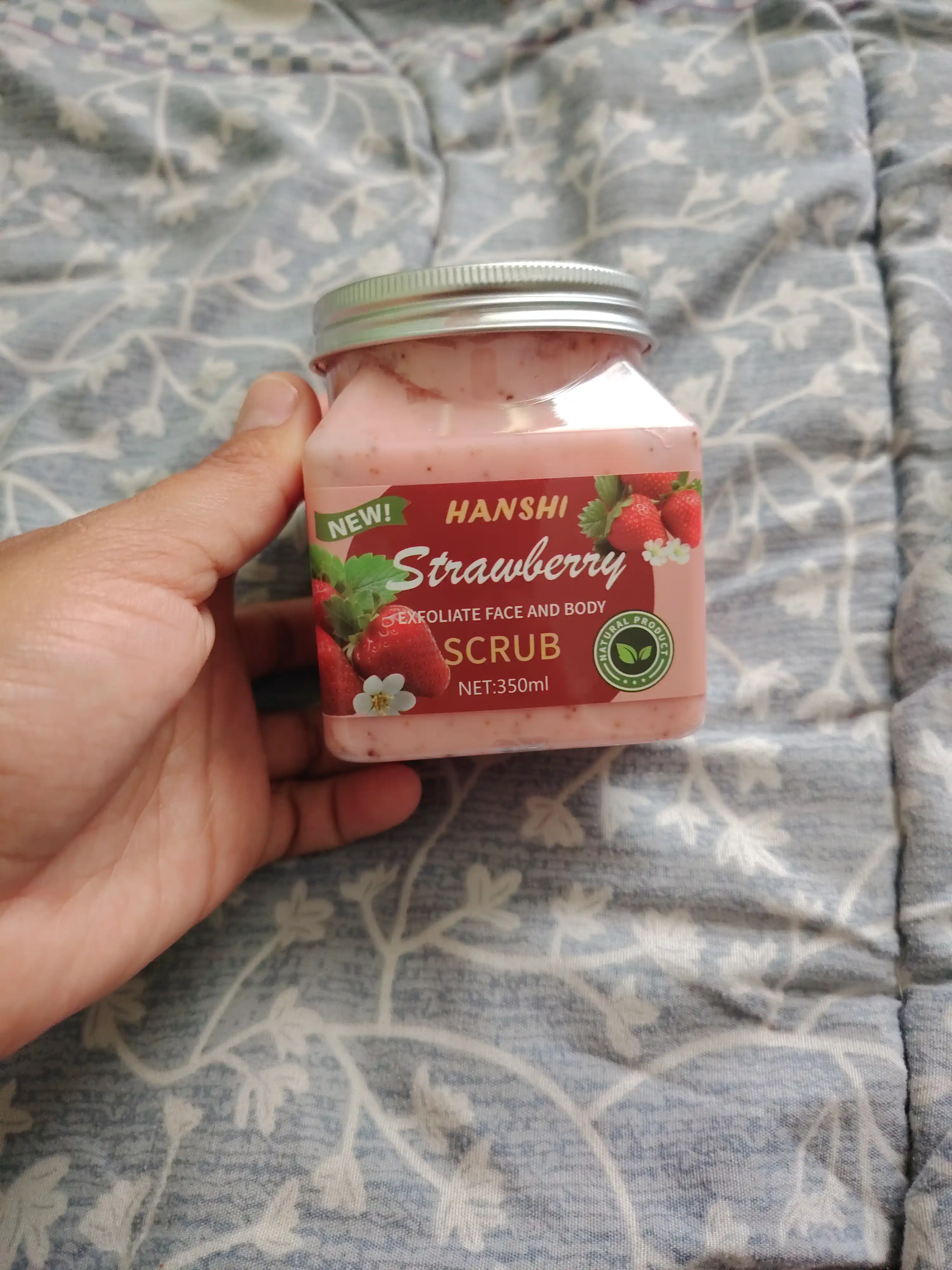 Скраб для лица и тела Wokal Sherbet Body Scrub с экстрактом малины и клубники, 350 гр