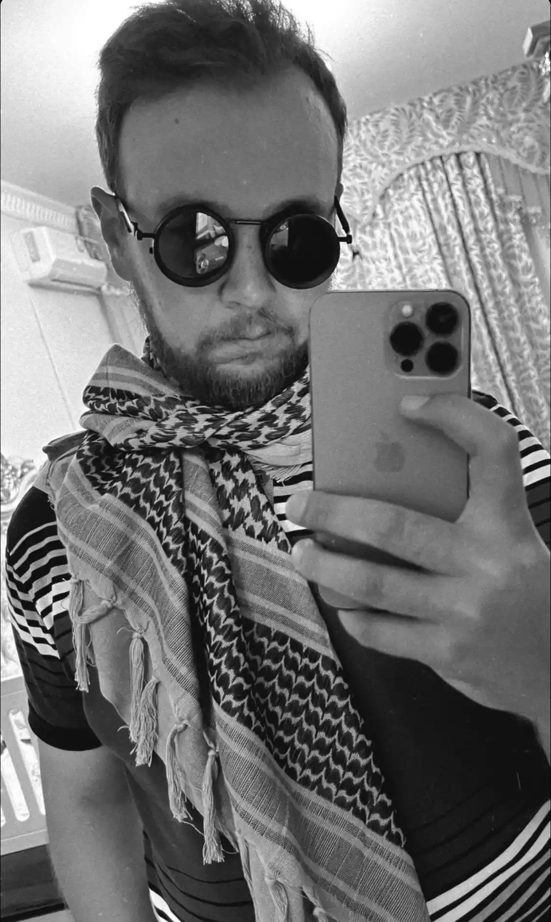 Keffiye, arafatka, arabcha sharf, 100% paxta sharf