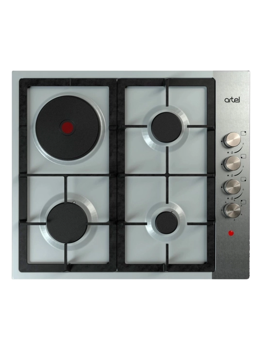 Газовая варочная панель Artel Moderno A63-0060 INOX из нержавеющей стали, стильная - 