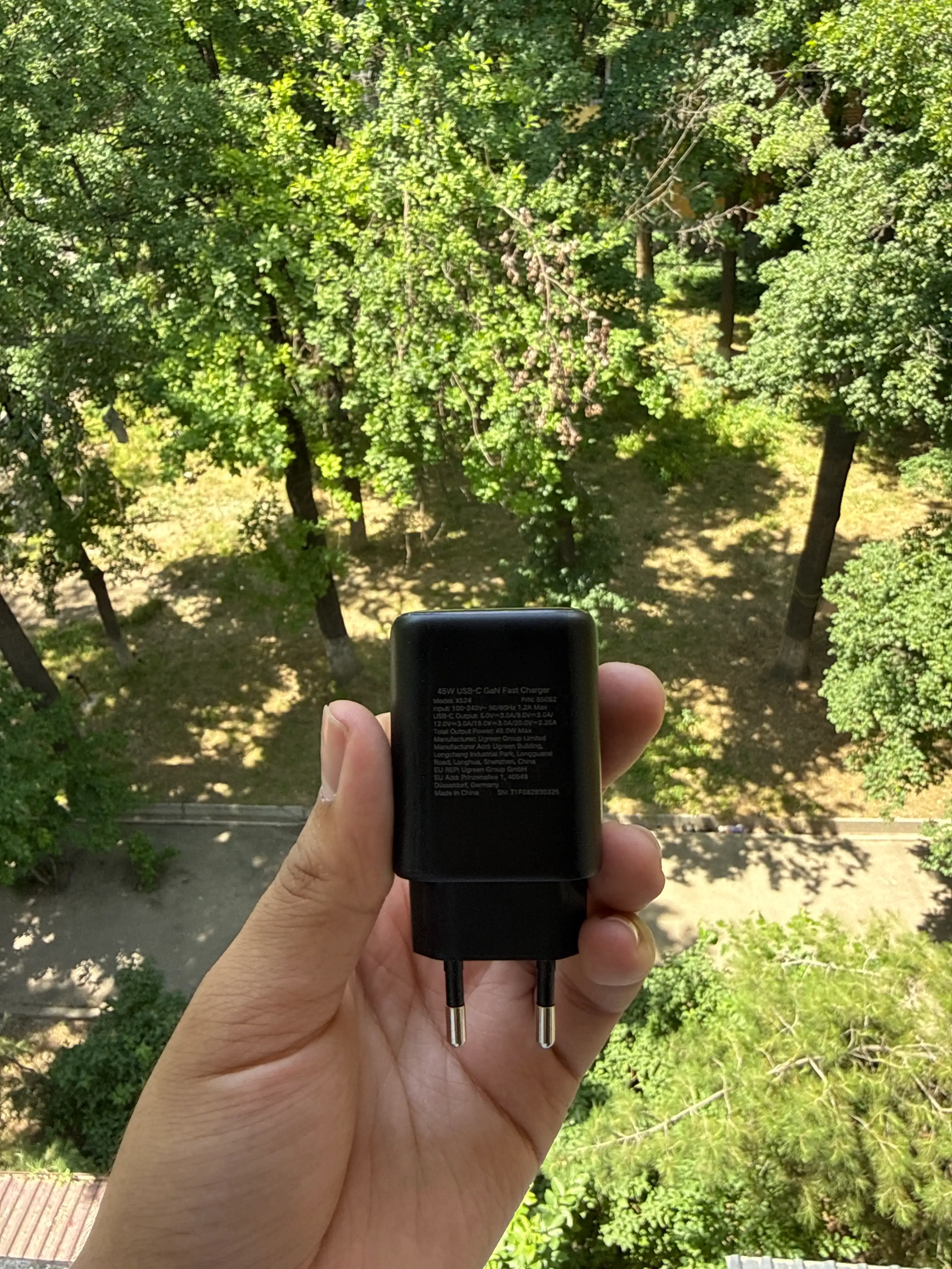 UGREEN Сетевое зарядное устройство 45Вт USB-C GaN Fast Charger Black X524 (65052)