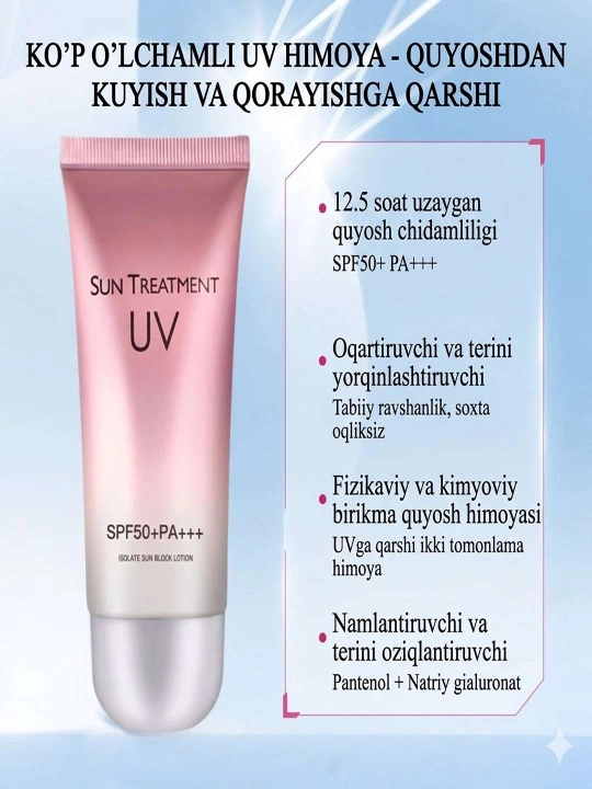 SUN TREATMENT UV izolyatsion quyoshdan himoya losyoni