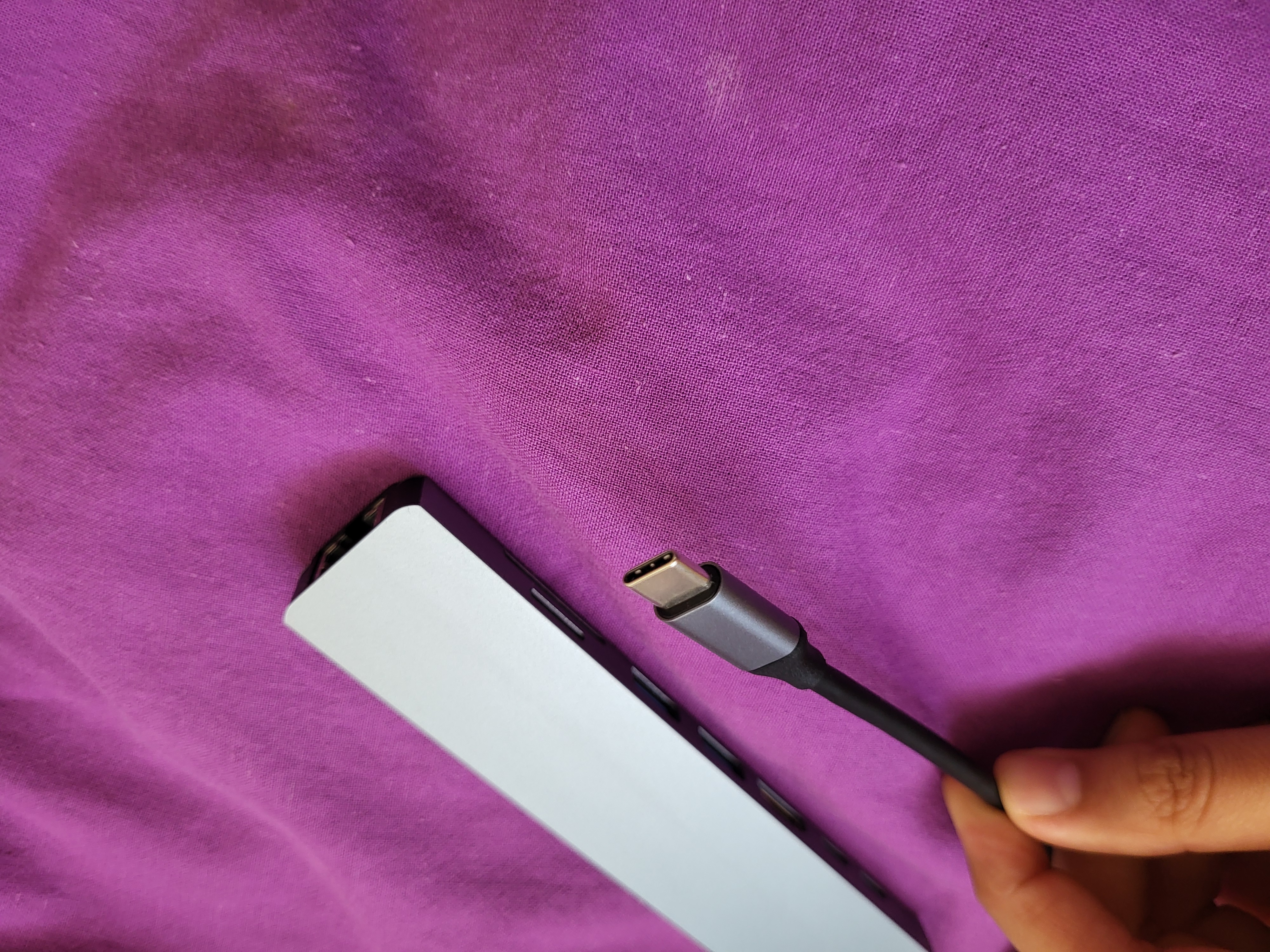 Type-C HUB 8-в-1 адаптер для ноутбука MacBook и телефона — HDMI, USB 3.0, RJ45, SD/TF, PD