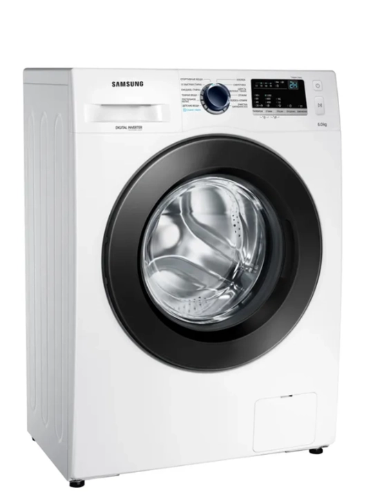 Samsung WW60J32G0PW/LD kir yuvish mashinasi — 6 kg, Inverter, Bug‘li yuvish, 1200 ayl/min