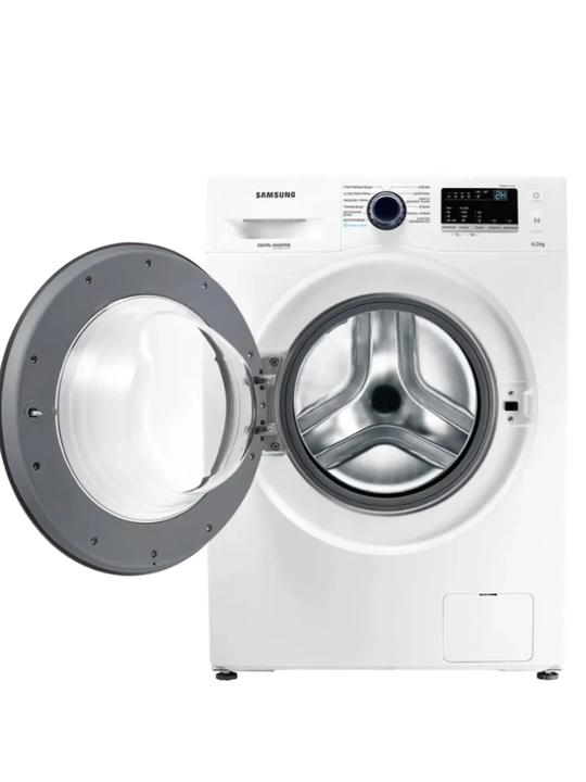 Samsung WW60J32G0PW/LD kir yuvish mashinasi — 6 kg, Inverter, Bug‘li yuvish, 1200 ayl/min