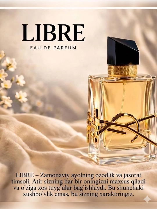 YSL Libre Eau de Parfum ayollar atiri 90 ml uzoq saqlanuvchi ifor - 