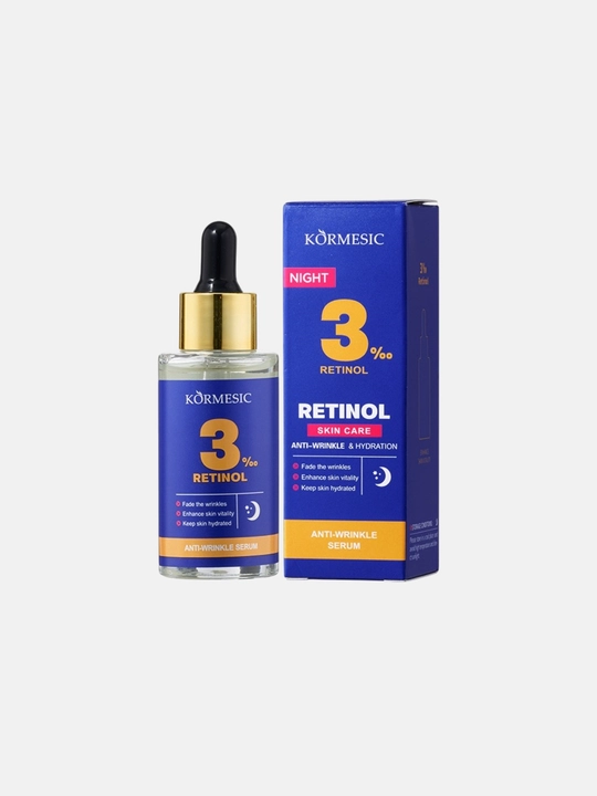 Tungi 3% retinol zardobi - ajinlarni kamaytiradi, teksturani yaxshilaydi, chuqur namlaydi