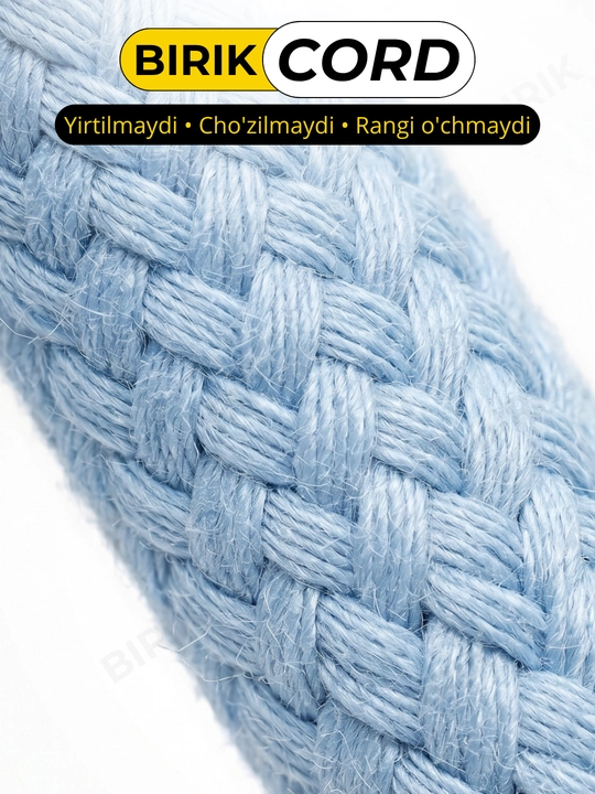 BIRIK CORD - Шнурки круглые плетёные, 7мм 120см для кроссовок, 15 цветов