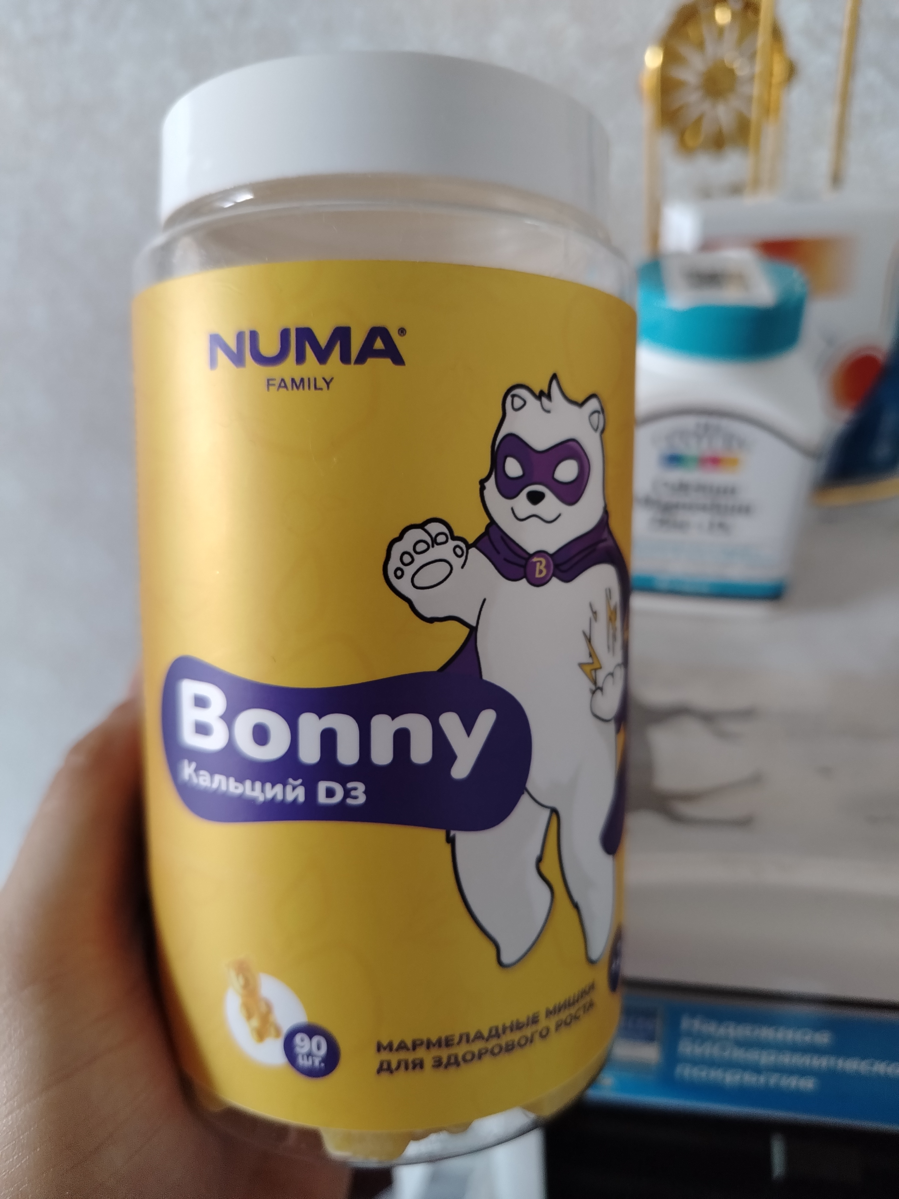 Vitaminlar кaltsiy va D3 Bonny Numa Kids, 90 dona - Numa-Family