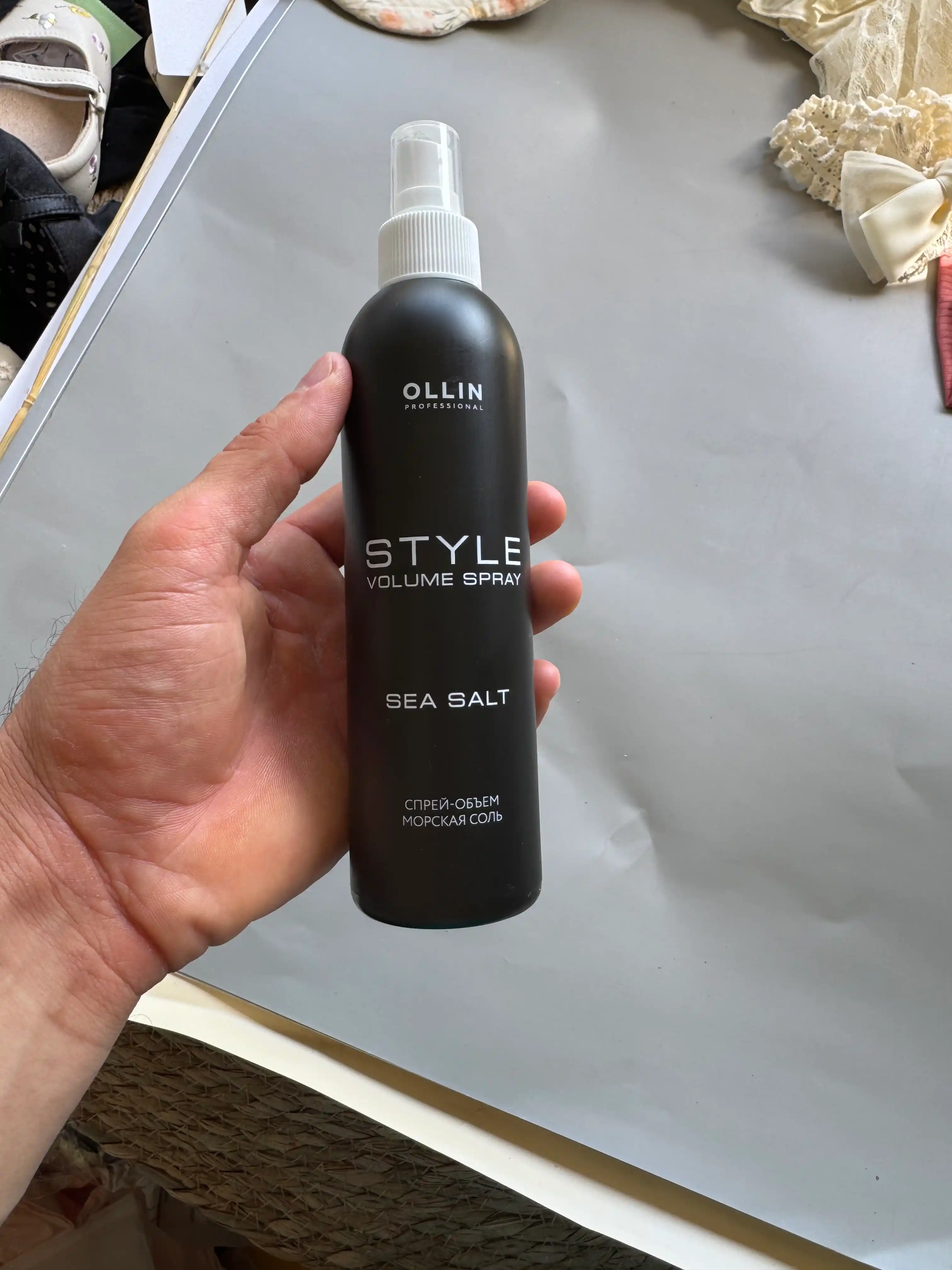 Ollin Professional soch hajmi uchun sprey Dengiz tuzi, 250 ml